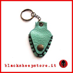 Porta pletto artigianale , aquamarine 