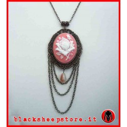 Collana "rose cammeo" cammeo gotico cameo