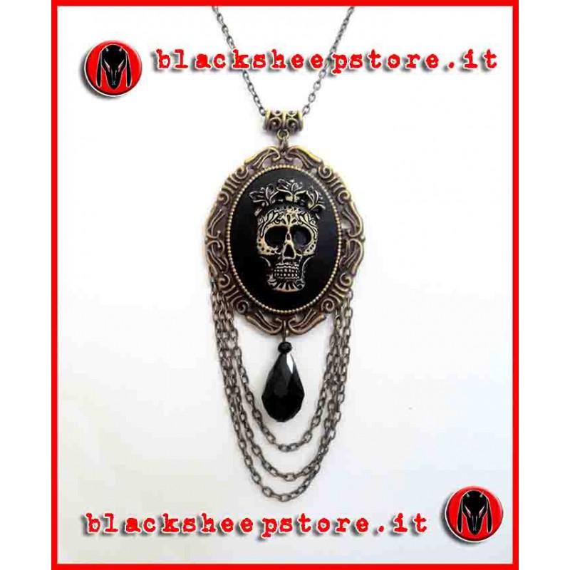 Collana "Antique mexican skull" calavera