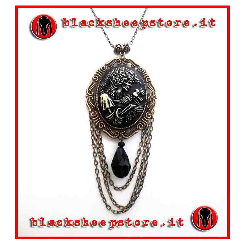 Collana "Antique madame skull"