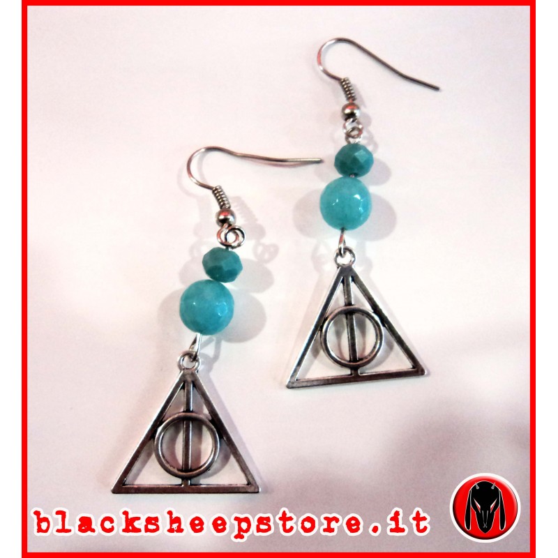 Orecchini Handmade Harry Potter e i doni della morte